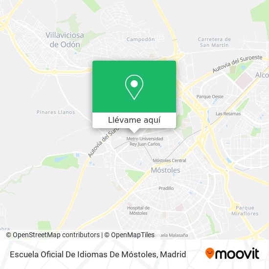 Mapa Escuela Oficial De Idiomas De Móstoles