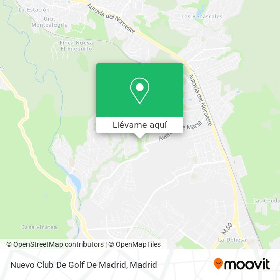 Mapa Nuevo Club De Golf De Madrid