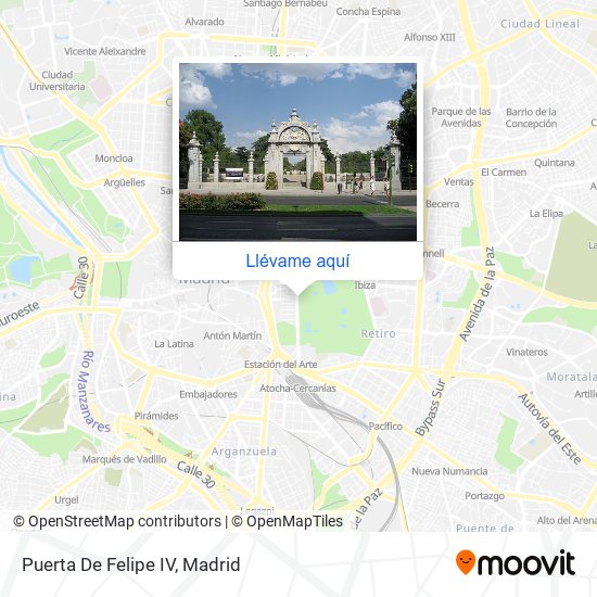 Mapa Puerta De Felipe IV