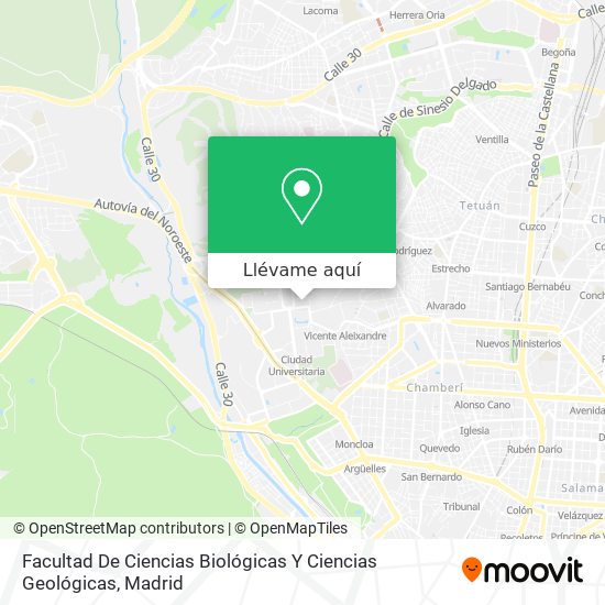 Mapa Facultad De Ciencias Biológicas Y Ciencias Geológicas