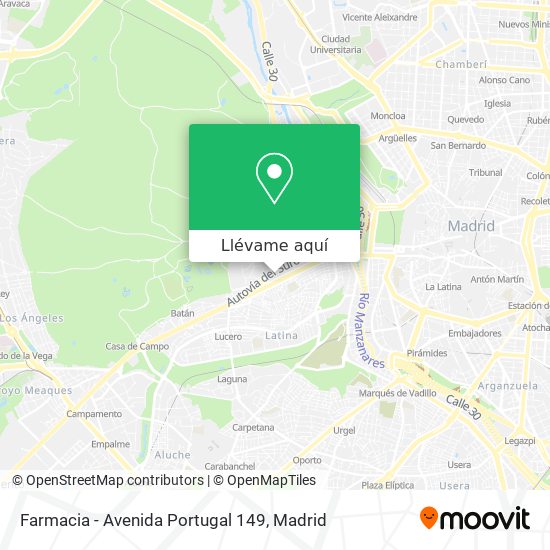 Mapa Farmacia - Avenida Portugal 149