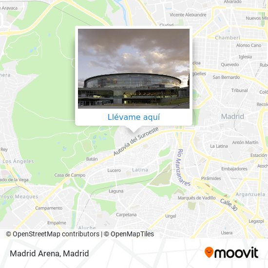 Mapa Madrid Arena