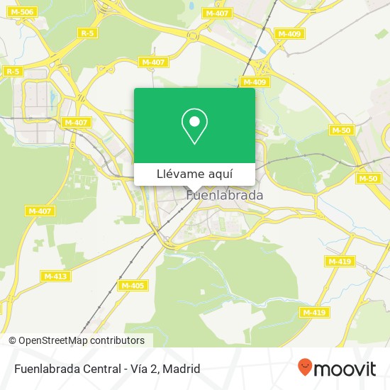 Mapa Fuenlabrada Central - Vía 2