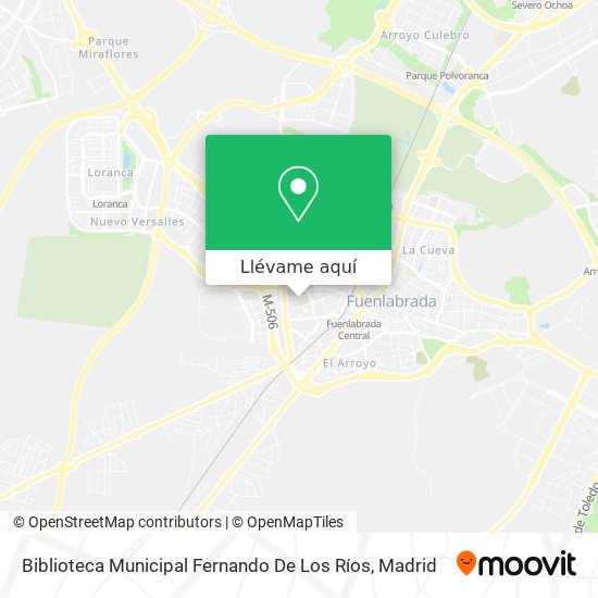 Mapa Biblioteca Municipal Fernando De Los Ríos