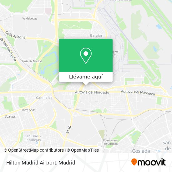 Mapa Hilton Madrid Airport