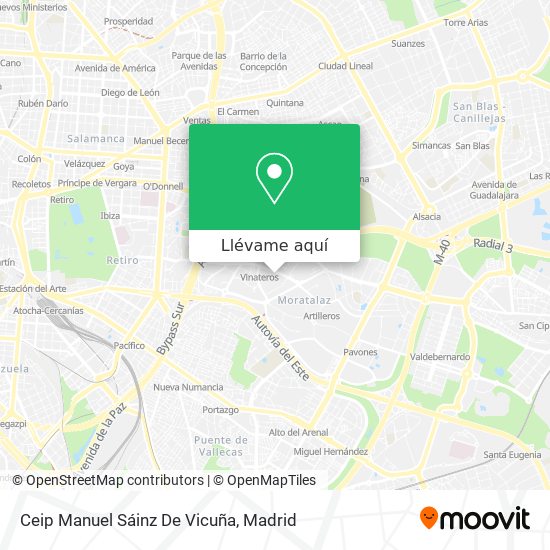 Mapa Ceip Manuel Sáinz De Vicuña