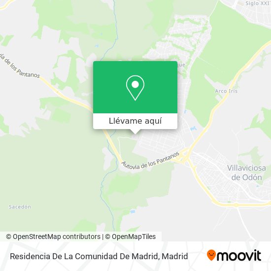 Mapa Residencia De La Comunidad De Madrid