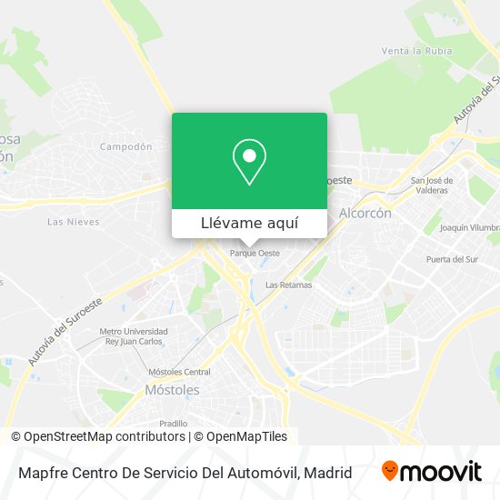 Mapa Mapfre Centro De Servicio Del Automóvil
