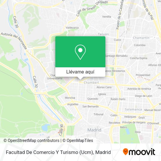 Mapa Facultad De Comercio Y Turismo (Ucm)