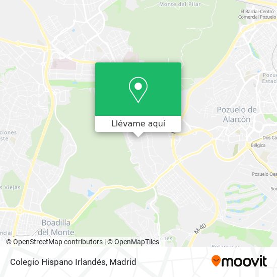 Mapa Colegio Hispano Irlandés