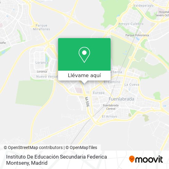 Mapa Instituto De Educación Secundaria Federica Montseny