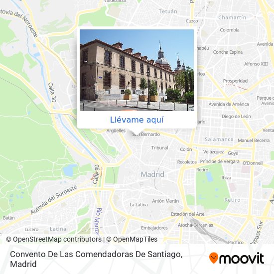Mapa Convento De Las Comendadoras De Santiago