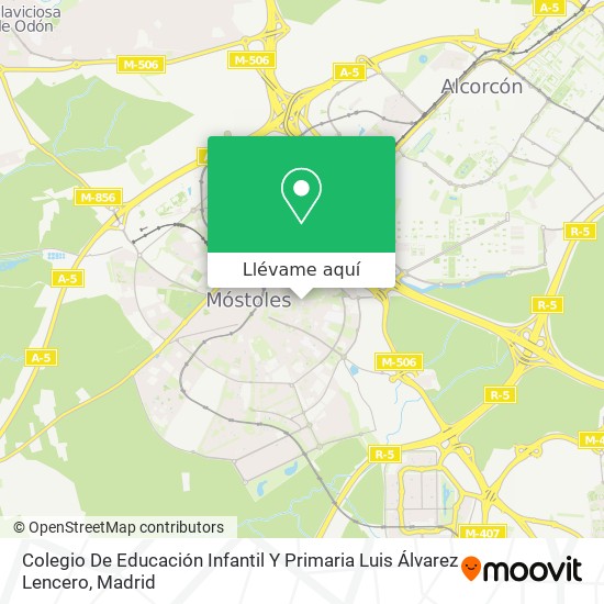 Mapa Colegio De Educación Infantil Y Primaria Luis Álvarez Lencero