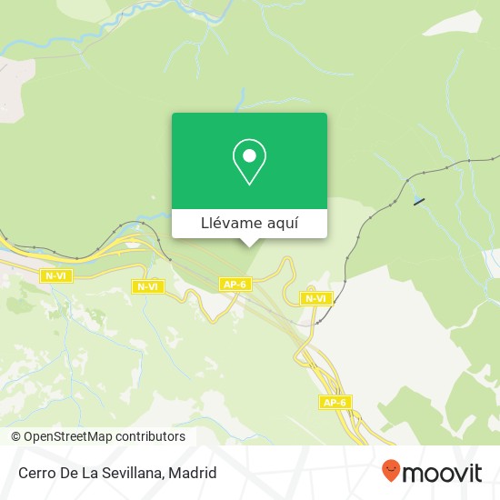Mapa Cerro De La Sevillana