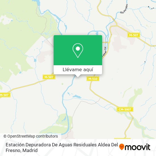 Mapa Estación Depuradora De Aguas Residuales Aldea Del Fresno