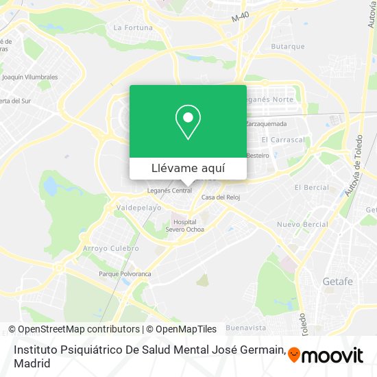 Mapa Instituto Psiquiátrico De Salud Mental José Germain