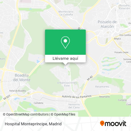 Mapa Hospital Montepríncipe