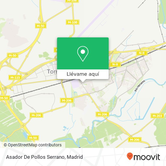 Mapa Asador De Pollos Serrano
