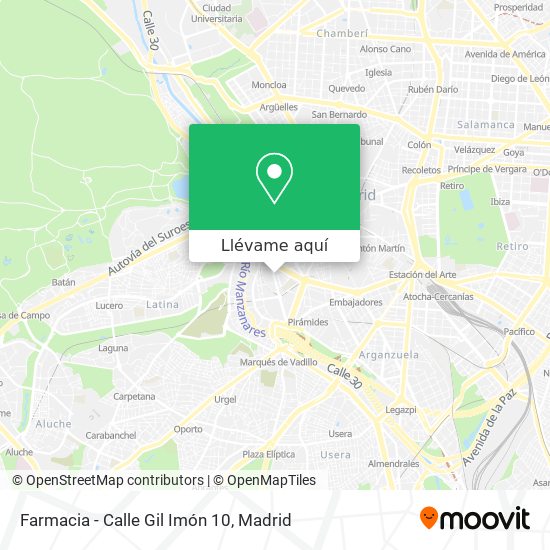 Mapa Farmacia - Calle Gil Imón 10