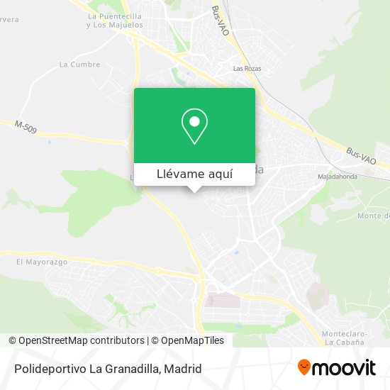 Mapa Polideportivo La Granadilla