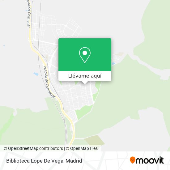 Mapa Biblioteca Lope De Vega