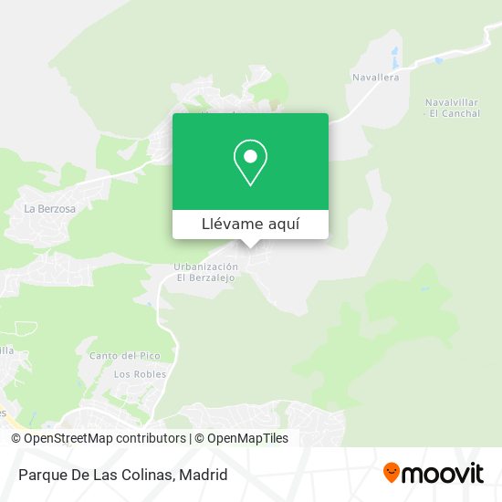 Mapa Parque De Las Colinas