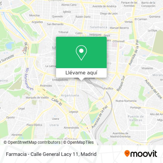 Mapa Farmacia - Calle General Lacy 11