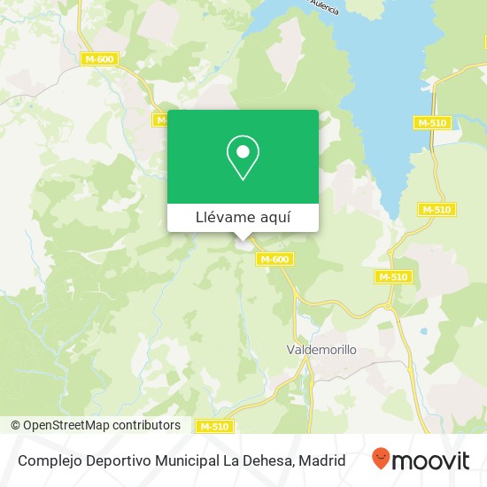 Mapa Complejo Deportivo Municipal La Dehesa