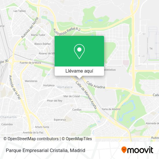 Mapa Parque Empresarial Cristalia