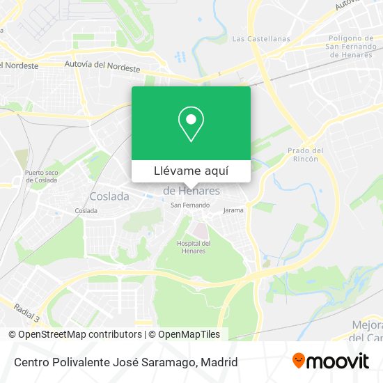 Mapa Centro Polivalente José Saramago