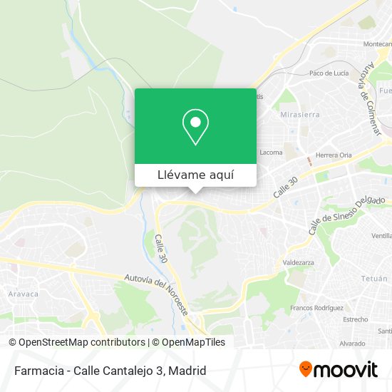 Mapa Farmacia - Calle Cantalejo 3