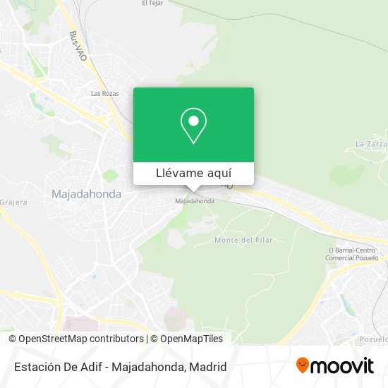 Mapa Estación De Adif - Majadahonda