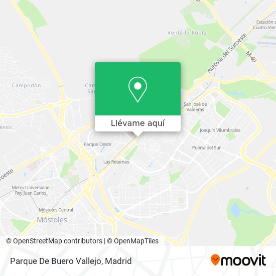 Mapa Parque De Buero Vallejo