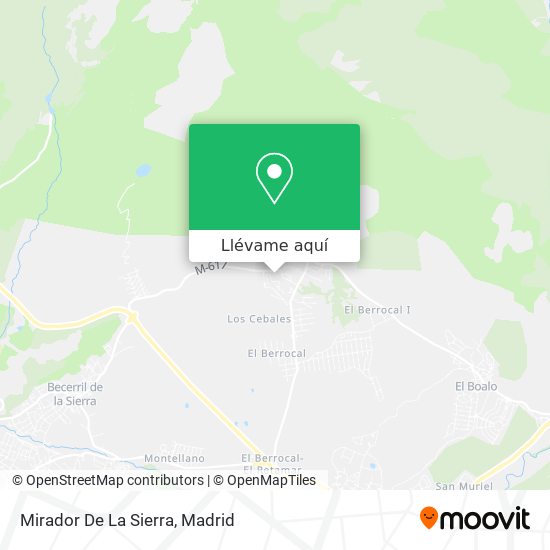 Mapa Mirador De La Sierra