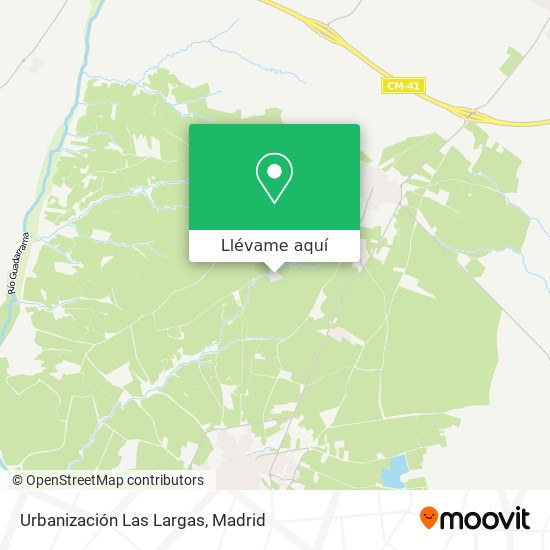 Mapa Urbanización Las Largas