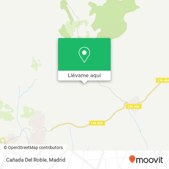 Mapa Cañada Del Roble
