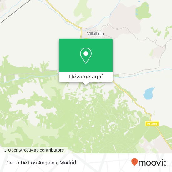 Mapa Cerro De Los Ángeles