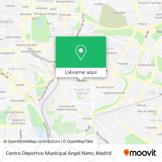 Mapa Centro Deportivo Municipal Ángel Nieto