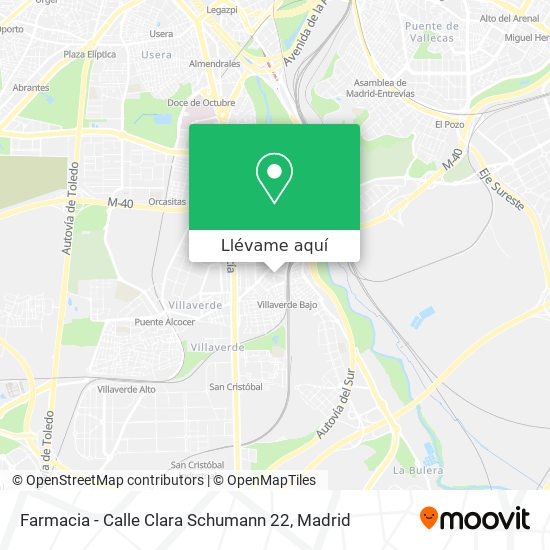 Mapa Farmacia - Calle Clara Schumann 22