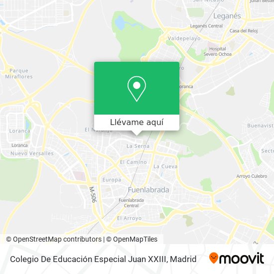 Mapa Colegio De Educación Especial Juan XXIII