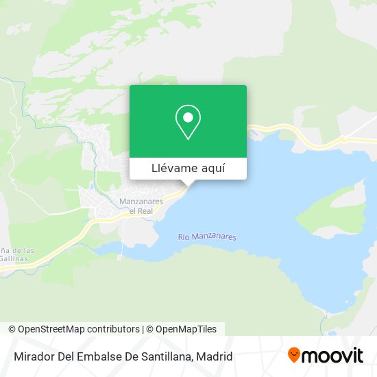 Mapa Mirador Del Embalse De Santillana