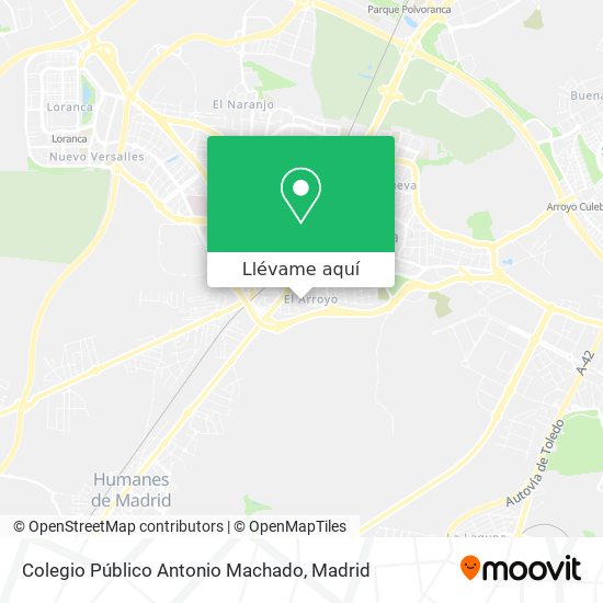 Mapa Colegio Público Antonio Machado