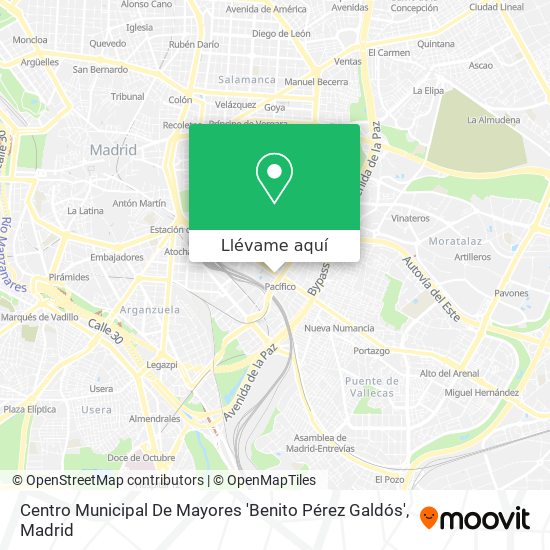 Mapa Centro Municipal De Mayores 'Benito Pérez Galdós'