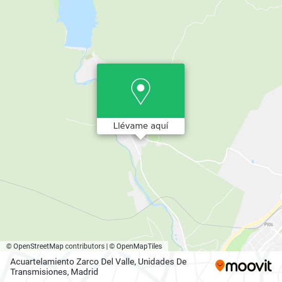 Mapa Acuartelamiento Zarco Del Valle, Unidades De Transmisiones
