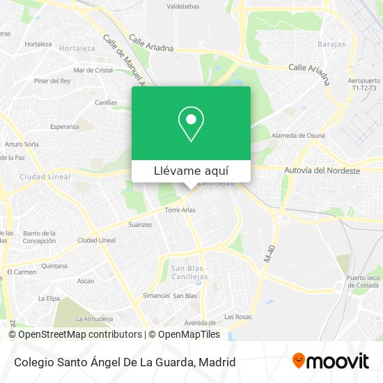 Mapa Colegio Santo Ángel De La Guarda