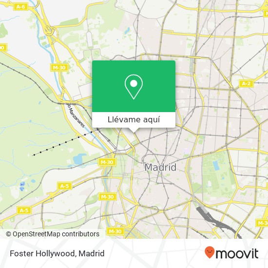 Mapa Foster Hollywood