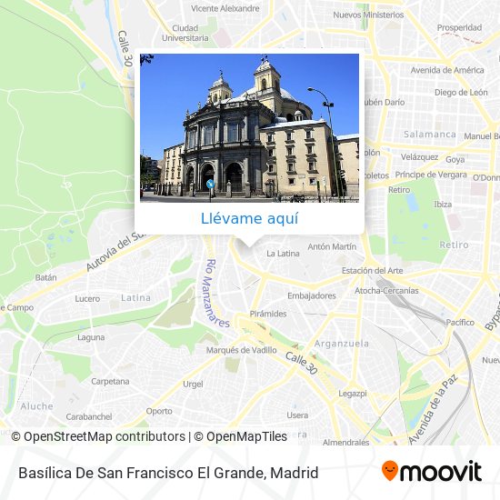 Mapa Basílica De San Francisco El Grande