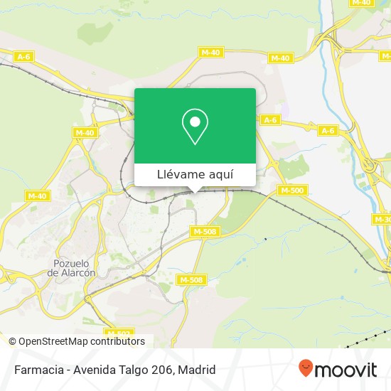 Mapa Farmacia - Avenida Talgo 206