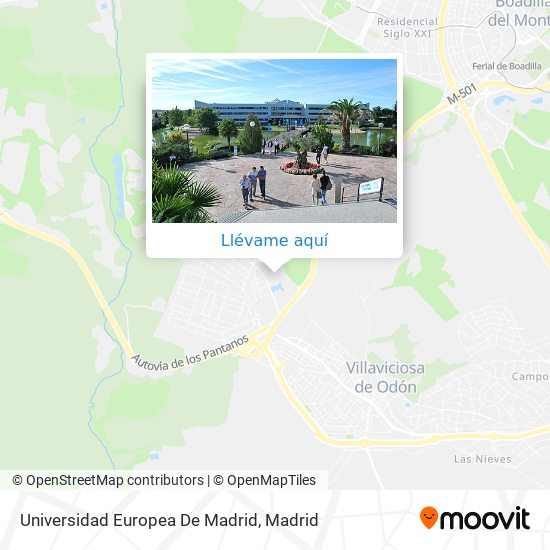 Mapa Universidad Europea De Madrid