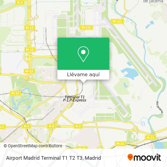 Mapa Airport Madrid Terminal T1 T2 T3